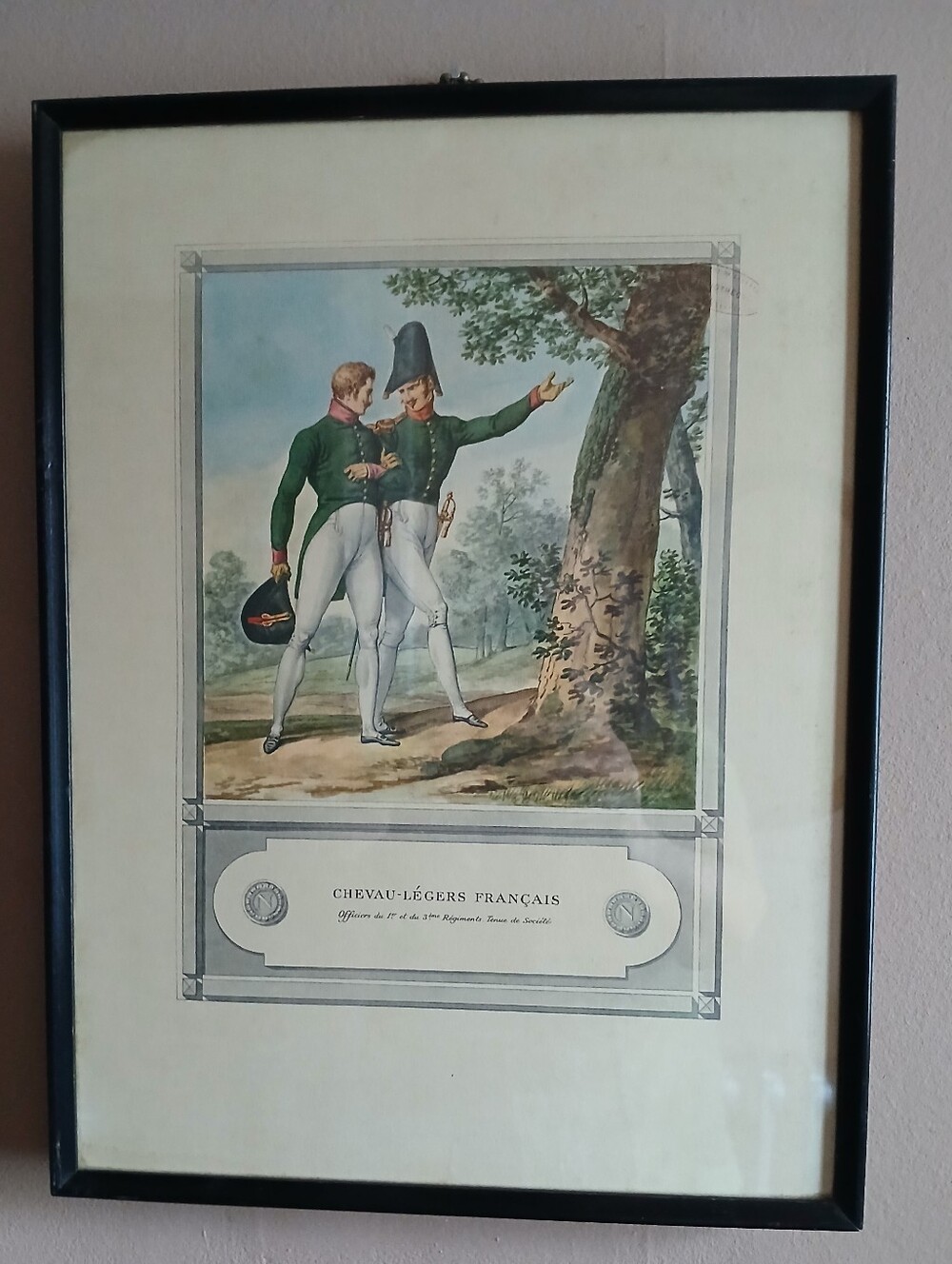 Framed Chevau-légers français Print
